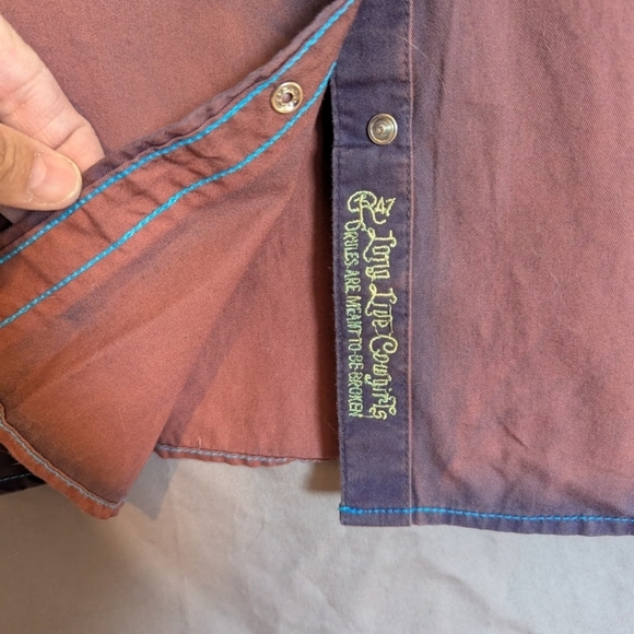 Rock 47 size XL rodeo button down NWT one mark on the back - Picture 9 of 14